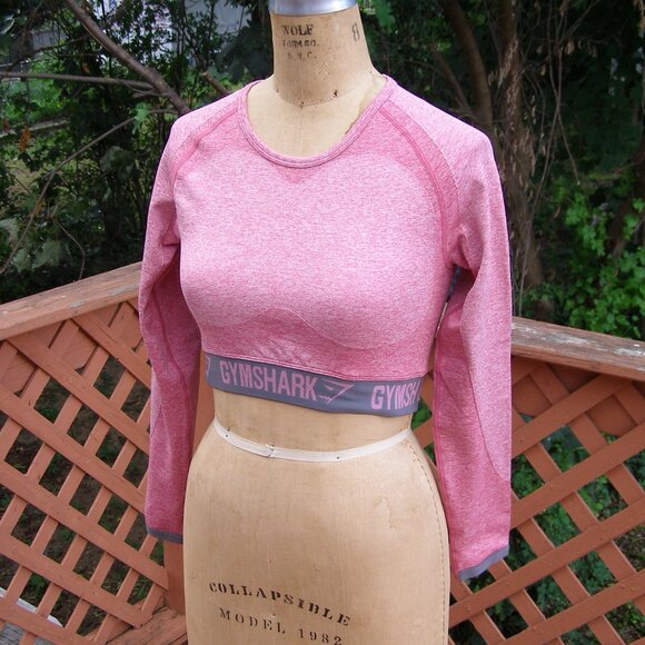NEW size L Gymshark Flex Long Sleeve Crop Top - Picture 2 of 9
